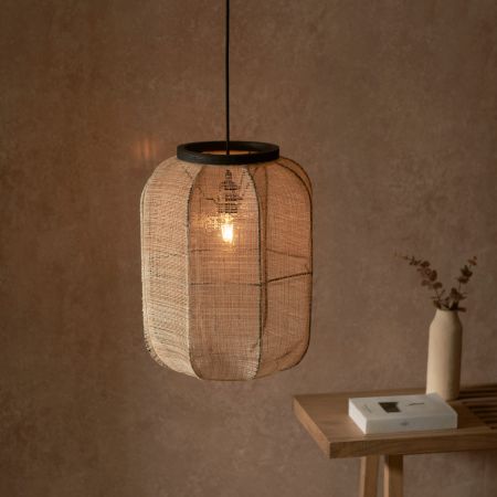 Endon Lighting Zaire Medium Ceiling Pendant Natural | 101689