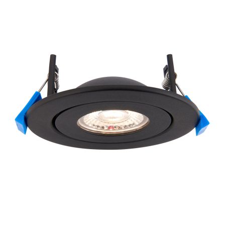 Saxby Shield360 Tri Wattage 4CCT 8W Matt Black Downlight - Alert Electrical