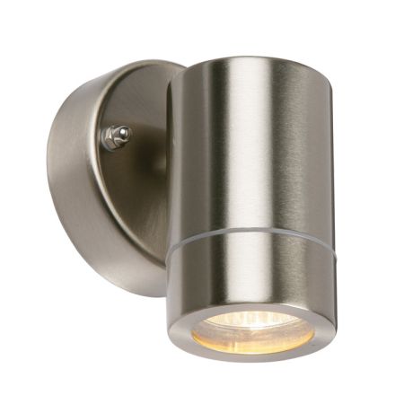 Saxby Palin Brushed Stainless Steel Single Outdoor Wall Light | 13801