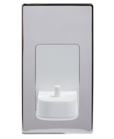ProofVision Polished Chrome Cover for in Wall Electric Toothbrush Charger | PV10-PS-FR