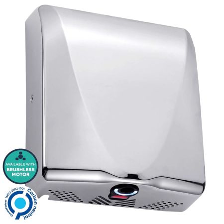 Dryflow BDST03 BulletDri Hand Dryer with HEPA Polished Chrome