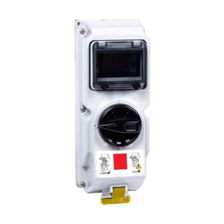Niglon 16751 2P+E IP44 16A 110V Switched Interlock Socket Yellow