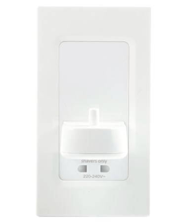ProofVision PV In Wall Electric Toothbrush Charger and Shaver Socket White | PV12P