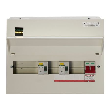 Crabtree Loadstar 10 Way High Integrity Dual RCD Consumer Unit | 18MSHI10