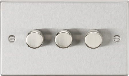 Knightsbridge 3G 2-Way 10-200W (5-150W LED) Trailing Edge Dimmer Switch | CS2183BC