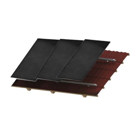 Project Curv 1.37kw Concrete On-Roof Landscape Solar Panel Kit & 12.3kW Battery | SK137L-C-B12.3