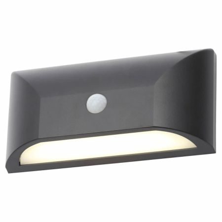 Forum Coast Poole 5W LED Outdoor Down 4000K Wall Light with PIR | CZ-31747-BLK