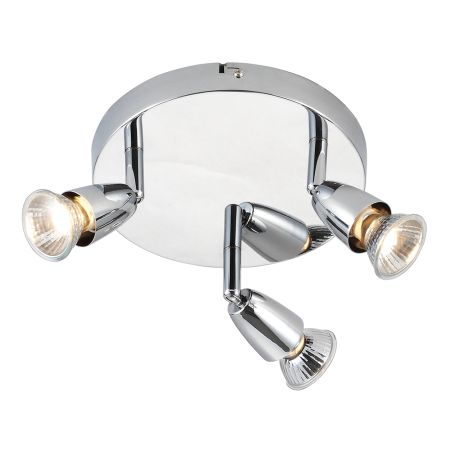 Endon Amalfi 3 Light Round Chrome Plate Surface Spotlight 43279