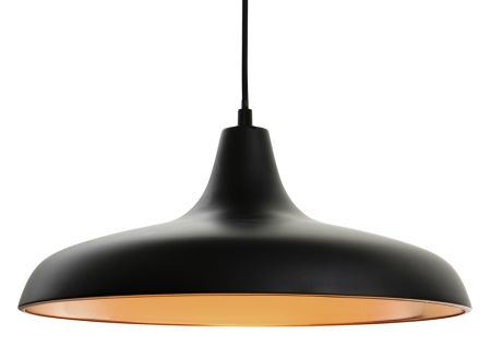 Firstlight Curtis Ceiling Pendant Light 4854BK Matt Black with Matt Copper Inner