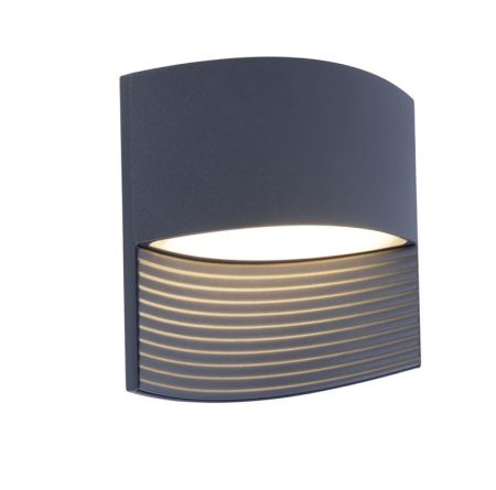 Lutec 5193201118 Lotus 11w Anthracite Grey LED Wall Light