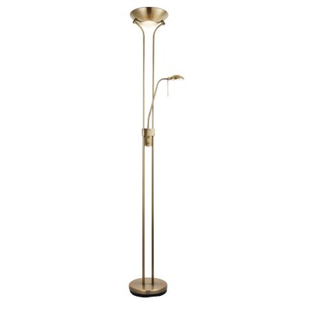 Endon Rome Mother & child task 2 Light Floor Lamp Antique Brass| ROME-AN