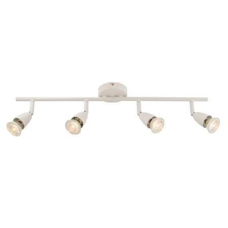 Endon Amalfi 4 Light Spotlight Bar Gloss White 60993