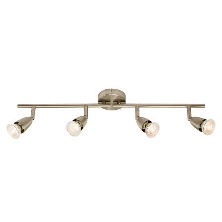 Endon Amalfi 4 Light Spotlight Bar Satin Nickel Plate 60995