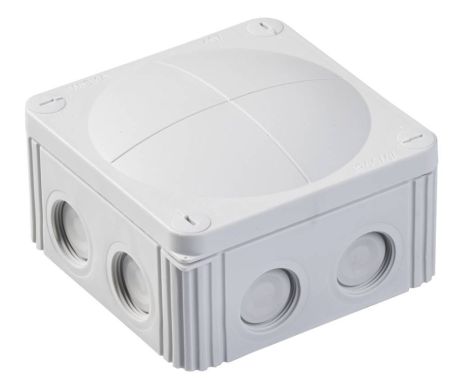 Wiska COMBI 607/5 IP66/67 Weatherproof Junction Box 110x110x66mm Grey 61778