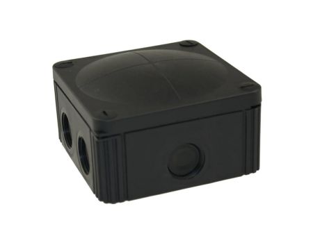 Wiska COMBI 607/5/S IP66/67 Weatherproof Junction Box 110x110x66mm Black 61779