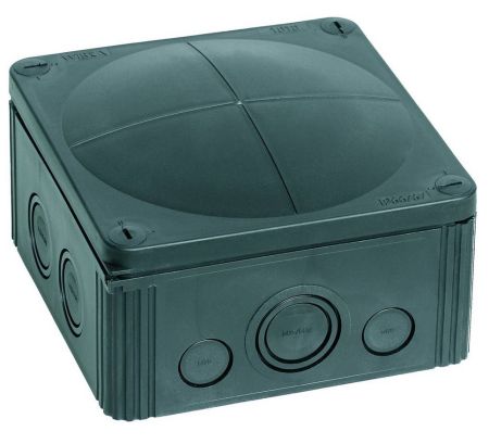 Wiska COMBI 1010/5/S IP66/67 Weatherproof Junction Box 140x140x82mm Black | 10062215