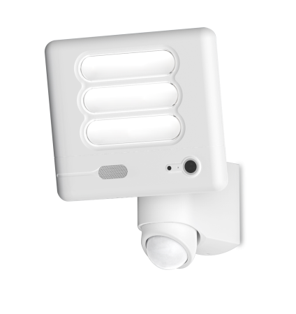 Lutec ESA 25W LED IP54 Floodlight with Wi-Fi HD Camera White 6255-CAMWH