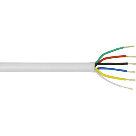 Securi-Flex 6 Core Type 3 TCCA Burglar Alarm Cable 100m Drum | SFX/6C-TY3-PVC-WHT-100