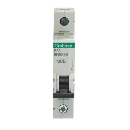 Crabtree Loadstar Type B 63A Single Pole 10kA Miniature Circuit Breaker | 6HS63B
