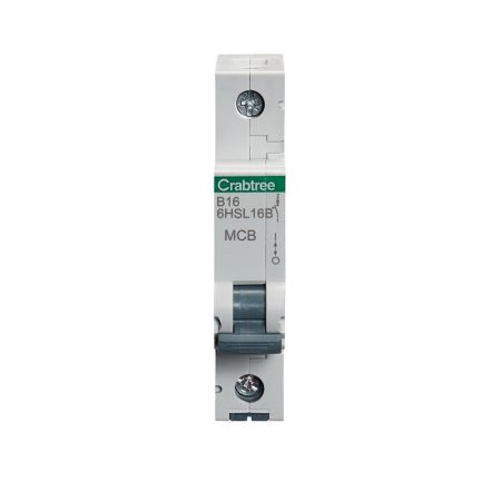 Crabtree Loadstar Type B 16A Single Pole 10kA Miniature Circuit Breaker | 6HSL16B
