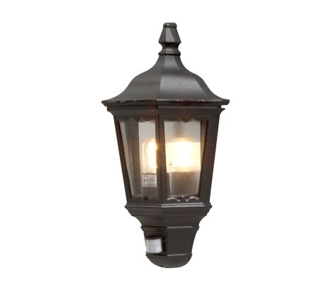 Konstsmide 7230-750 Firenze PIR Half Wall Lantern Matt Black