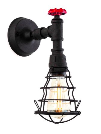 Firstlight 7635 Factory 1 Light Rustic Steampunk Wall Light
