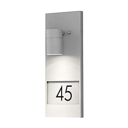 Konstsmide Modena IP44 House Number Wall Light Grey 7655-300