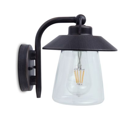 Lutec Cate IP44 60w E27 Exterior Wall Lantern 2642BR | 5264201213
