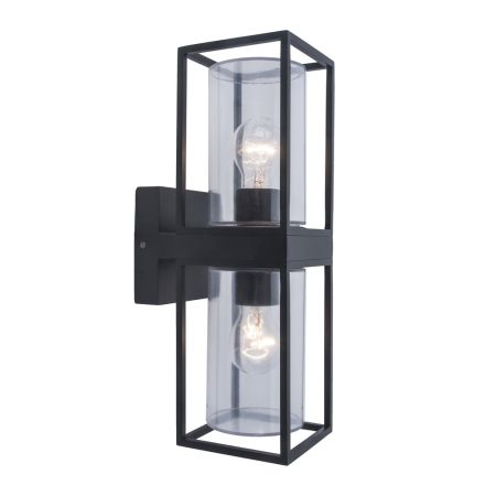 Lutec Flair Up & Down Wall Light Matt Black | 5288804012