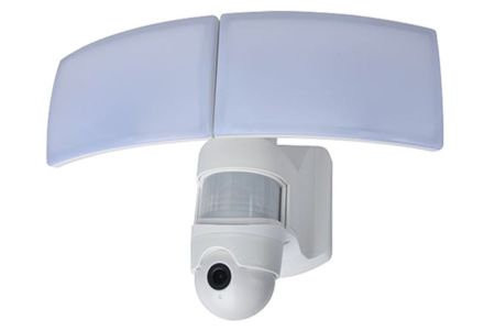 Lutec Libra 38W LED Floodlight with Wi-Fi HD Camera White | 7632406053