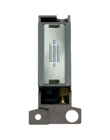 Click MiniGrid MD047BKBS Black Brushed Steel Fused Connection Module