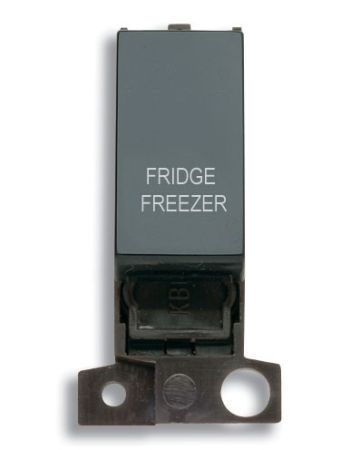 Click MiniGrid MD018BKFF Black 13A Double Pole Fridge Freezer Switch Module