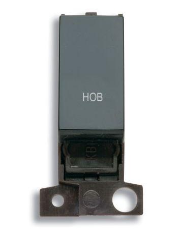 Click MiniGrid MD018BKHB Black 13A Double Pole Hob Switch Module