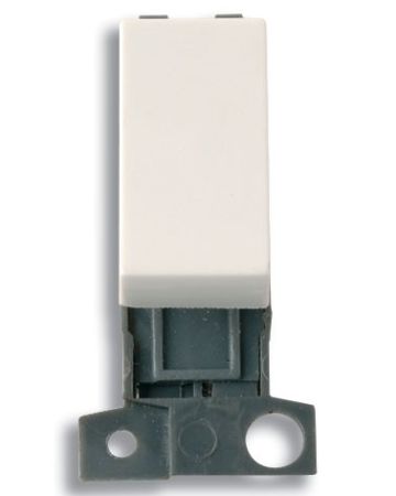 Click MiniGrid MD018PW Polar White 13A Double Pole Switch Module