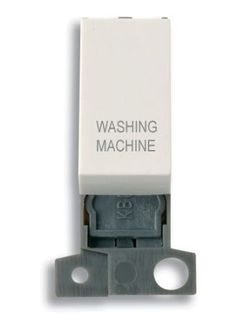 Click MiniGrid MD018PWWM Polar White 13A Double Pole Washing Machine Switch Module