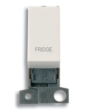 Click MiniGrid MD018PWFD Polar White 13A Double Pole Fridge Switch Module