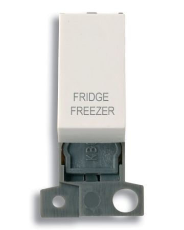 Click MiniGrid MD018PWFF Polar White 13A Double Pole Fridge Freezer Switch Module