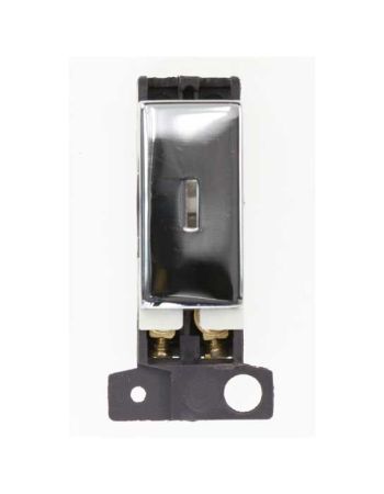 Click MiniGrid MD046CH Polished Chrome Double Pole Keyswitch Module