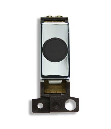Click MiniGrid MD017BKCH Black Polished Chrome 20A Flex Outlet Module