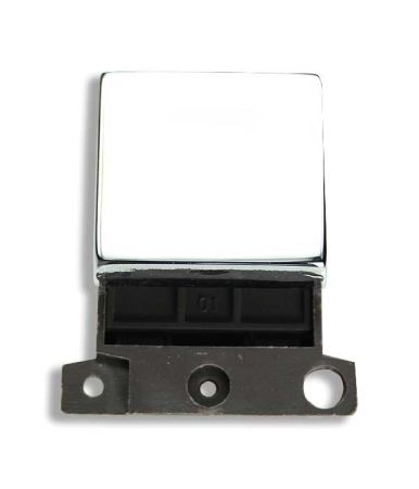 Click MiniGrid MD022CH Polished Chrome 20A Double Pole Switch Module