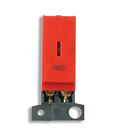 Click MiniGrid MD046RDTT Red Double Pole Test Keyswitch Module