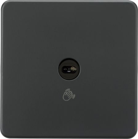 Knightsbridge 1G 1-way Touchless Switch Anthracite | SFTS1AT