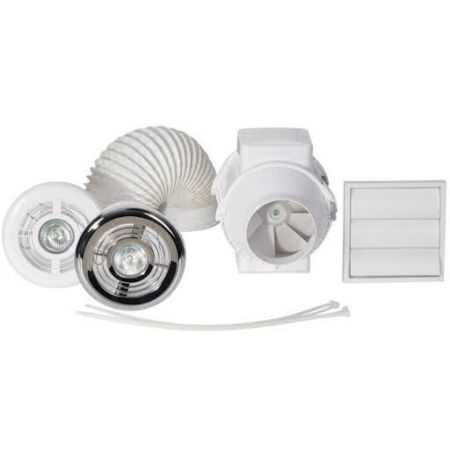 Airflow Aventa 100mm Shower Light Fan Kit with Timer | 9041408