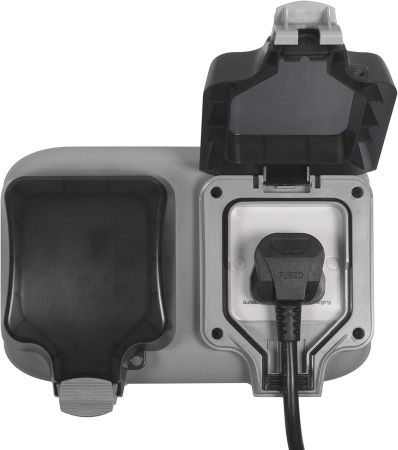 BG Masterplug IP66 Weatherproof Mode 2 Electric Vehicle 13A Charger | EVH132S1SPA