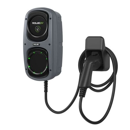 Rolec Wallpod Smart 7.4kw 5m Tethered Ev Charger Grey | ROLEC4140G