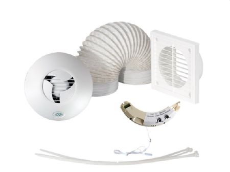 Airflow ICON15 Shower Fan Kit with Humidity Timer Module 90000433