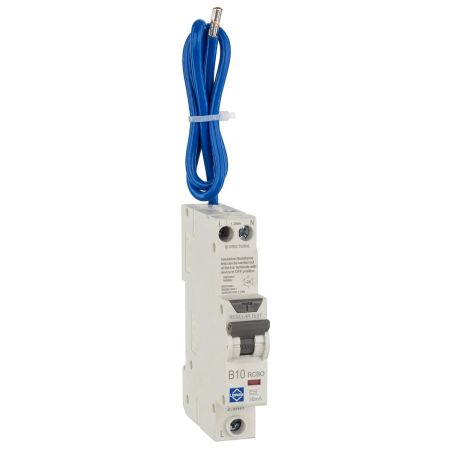 Lewden Compact 10A Bidirectional RCBO Double Pole 30mA Switched Neutral | RCBO-B10/30/1PNA