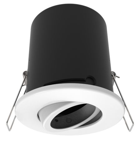 Kosnic Aliso Fire-Rated IP20 Tilt Downlight White | ALI20T-WHT