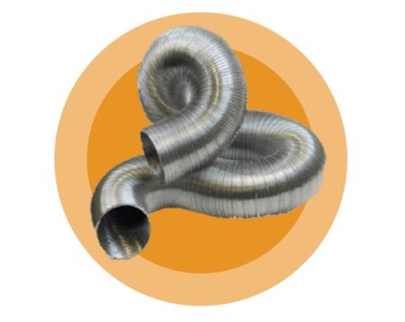 Project CÜRV ALU-A-180-KIT2 Aluminium Acoustic 180mm Dia Ducting Kit 2 C/W Grilles Wall