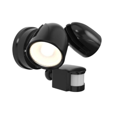 Ansell Zeker 25W CCT Security Light PIR Black | AZEKER/BL/PIR